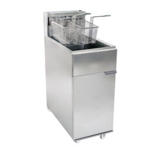 freidora de papas automática 2 canastillas industrial