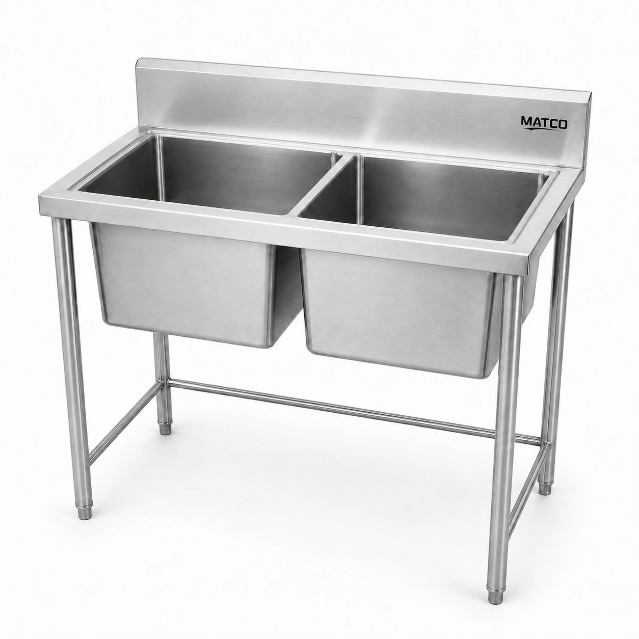 Lavadero de acero inoxidable 2 pozas MATCO Profesional